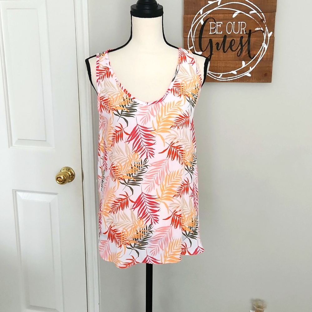 LOFT palm print top